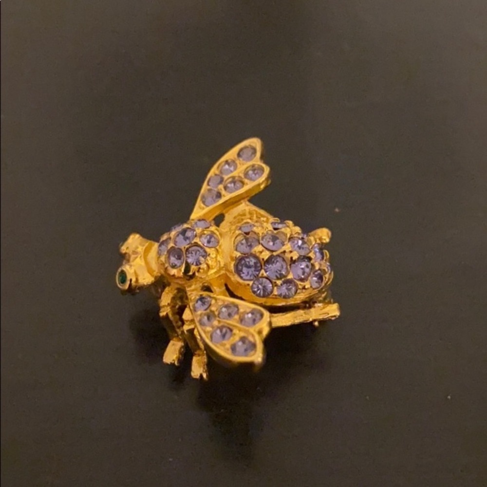 Gold-tone Bumblebee Brooch NWOT - Picture 1 of 8